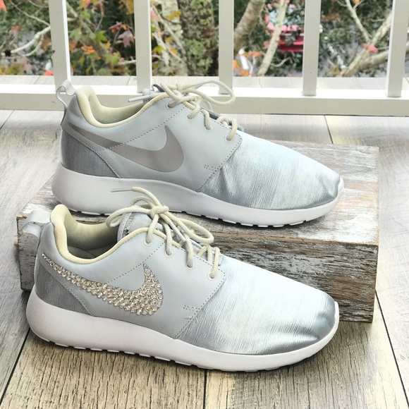 Nike&Swarovski Crystal Roshe One Silver  W AUTHENT - Picture 4 of 8